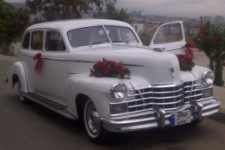 Cadillac 1948 white wedding car