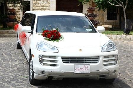 Porsche Cayenne Stretch limousine for wedding